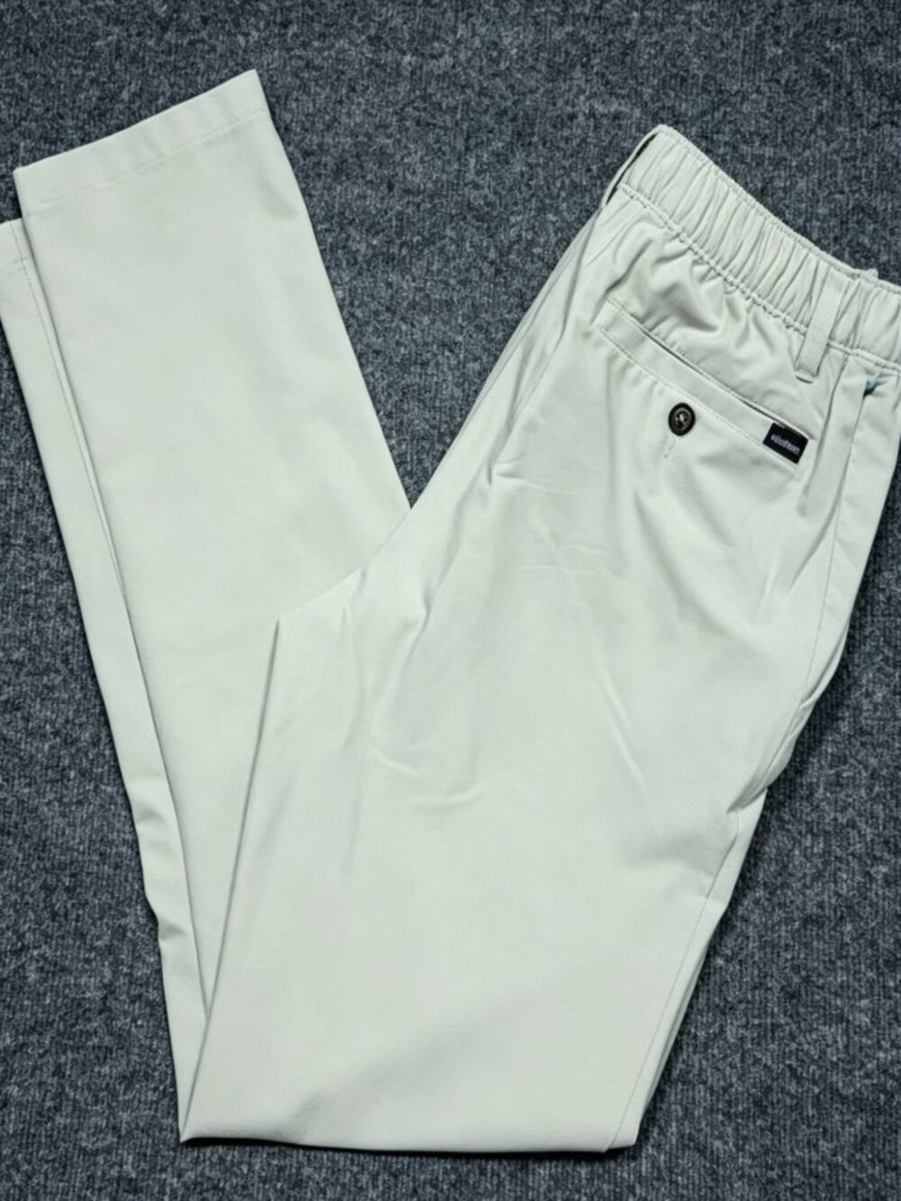 Chubbies Pants Mens Medium Beige Everywear Chino Elastic Waist Stretch Casual